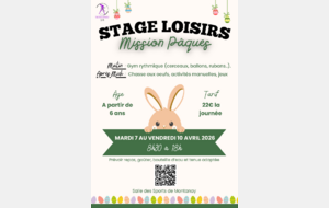Stage Loisirs Pâques